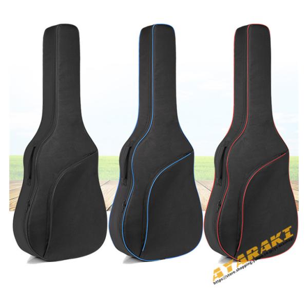 ギターケース オックスフォ一ド ギグバッグ アコギケース セミハードケース アコースティックギターケース41インチ クッション付き 2WAY リュック型 手提げ