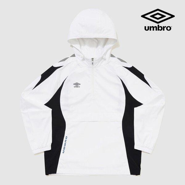 PTR ウーブン ウォーミングアップ フード アノラック UR121SWT38 WHT