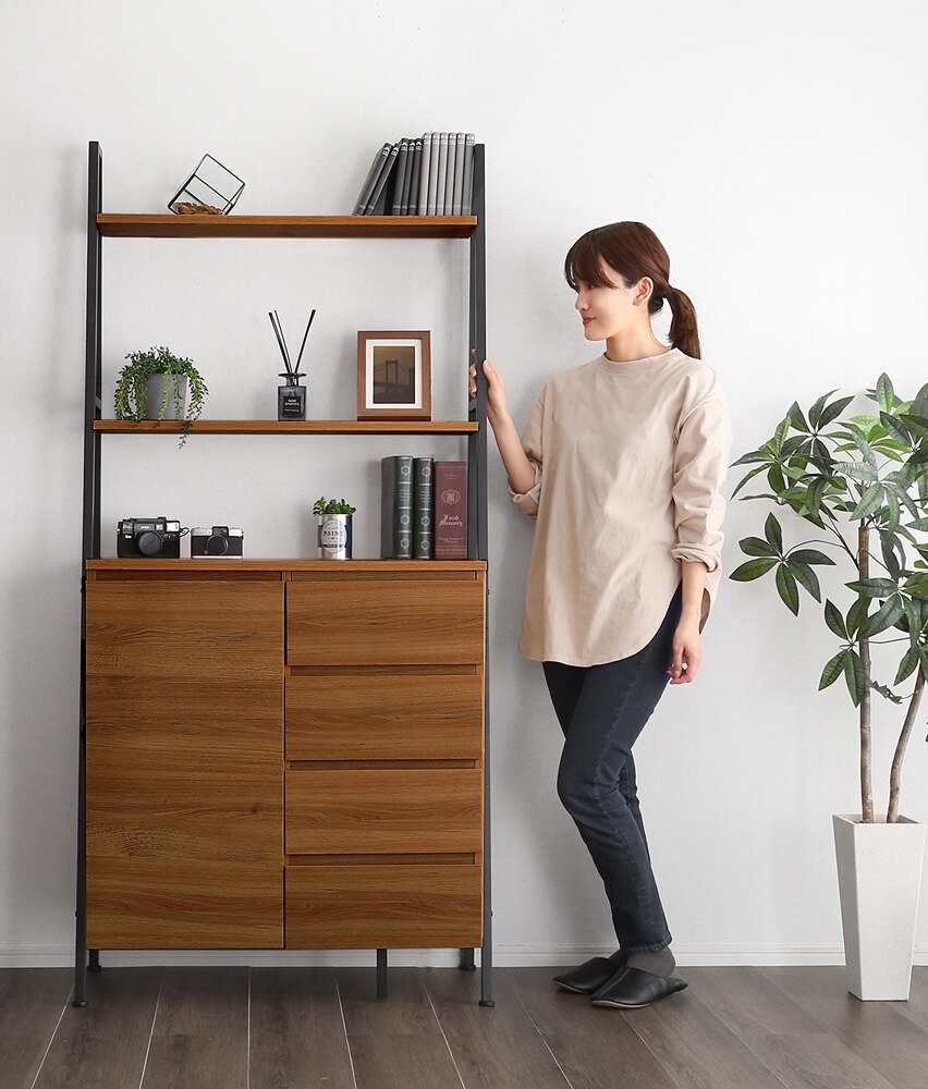 おトク情報がいっぱい! ラック 引出し ヴィンチェロ VINCERO セール本物 ★新品☆ヴィンテージ風チェストラック ヴィンチェロ衣類収納 オールチェストタイプ リビング収納