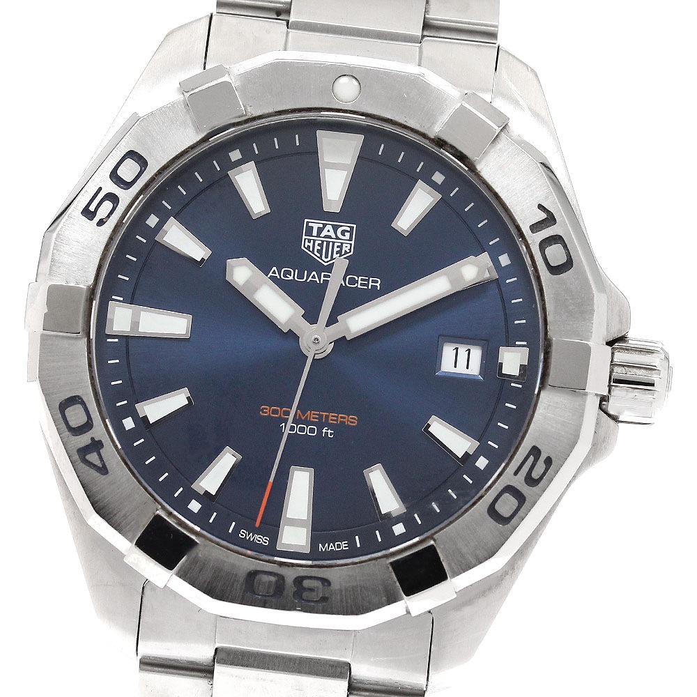 タグホイヤー TAG HEUER WBD1112 アクアレーサー デイト クォーツ メンズ _922230【中古】