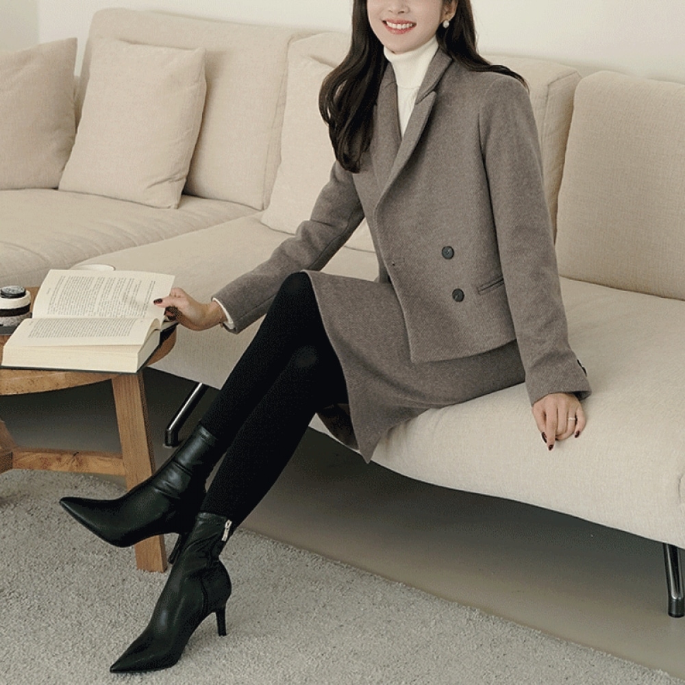 クリック＆ファニートムソンウールショートダブルジャケット [FREELサイズ] 16,562円