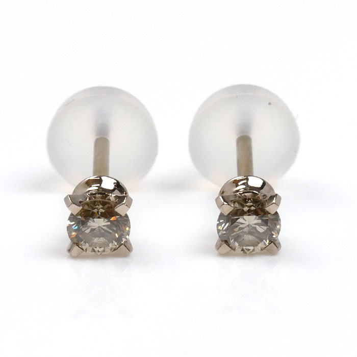 カシケイ K18ゴールド BD ピアス ダイヤモンド0.14ct/0.14ct 0.6g レディース 中古