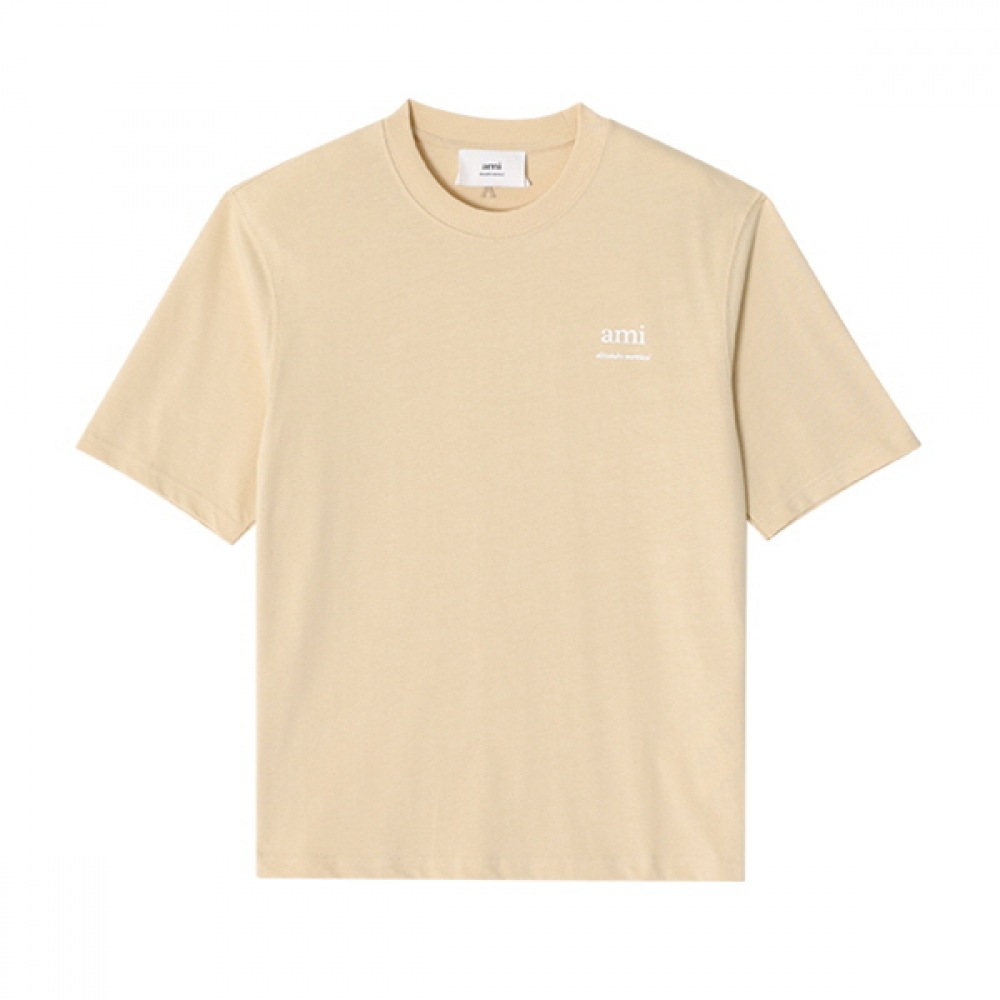 AMI UTS024 726 721 ロゴプリントパブリックショートスリーブ T シャツ