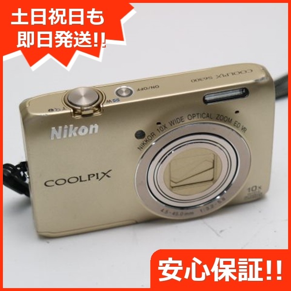 超美品 COOLPIX S6300 エレガントゴールド デジカメ Nikon 35