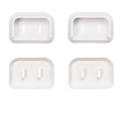 サンワサプライ プラグ安全カバー ホワイト 100個入り TAP-PSC2N100