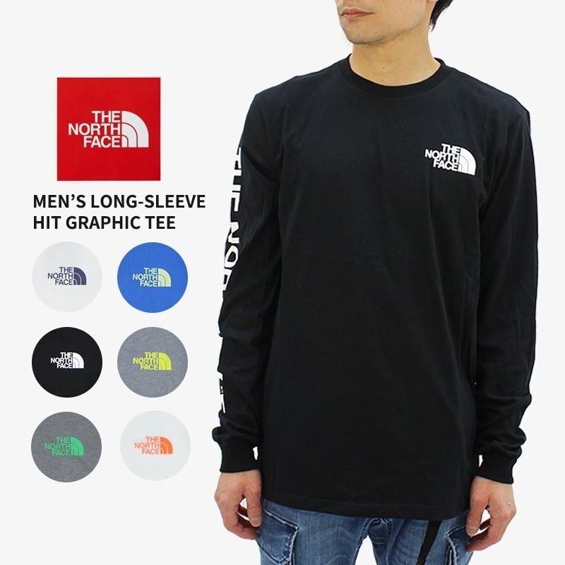 ザノース フェイス THE NORTH FACE Men’s Long-Sleeve Hit Graphic Tee ロングスリーブTシャツ 長袖 メンズ [AA]