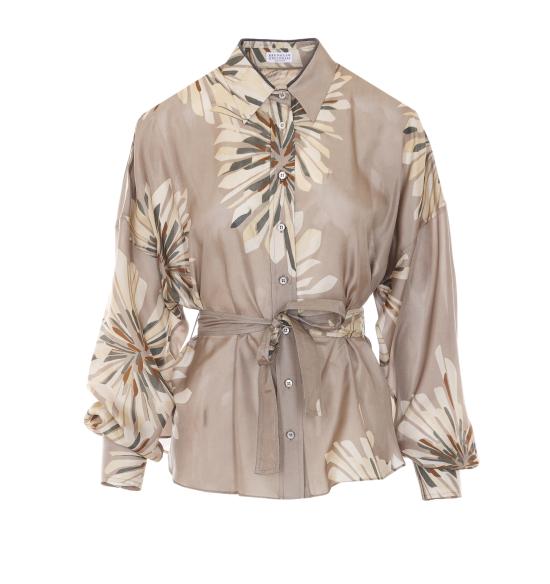 BRUNELLO CUCINELLI Women Shirts MQ967RH216 C009 Beige