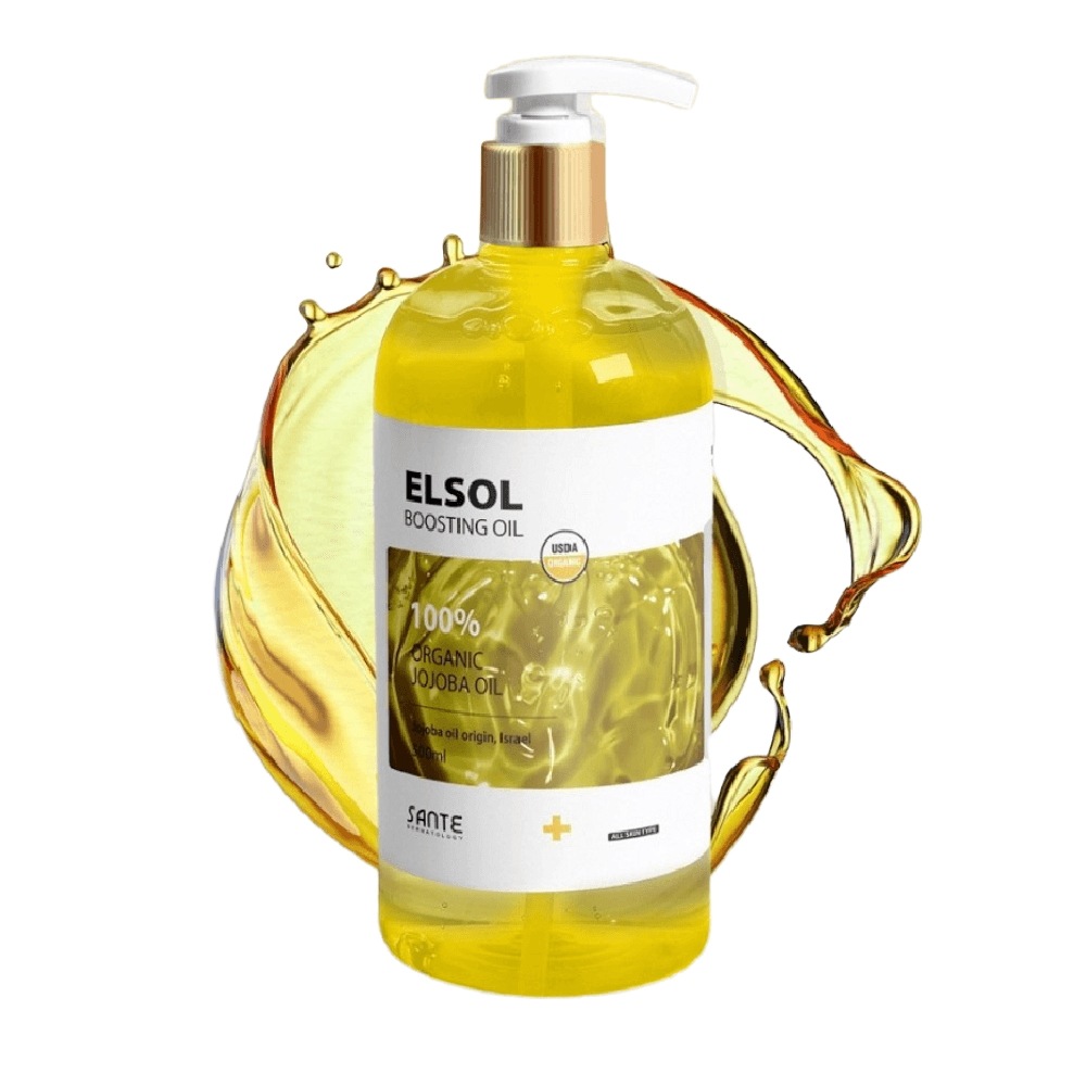 サンテ ホホバ エルソルオイル ブースティング 500ml + 専用ポンプ フェイス冷圧着非精製 オーガニック マタニティ