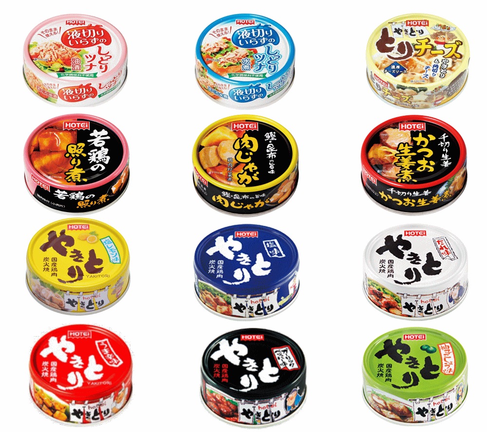 【缶詰】ホテイフーズ 焼き鳥 塩味 たれ味 レモン味 ガーリック味 柚子胡椒味 甘辛味 お惣菜 液切りいらずのしっとりツナ 缶詰め 24缶セット 関東圏送料無料