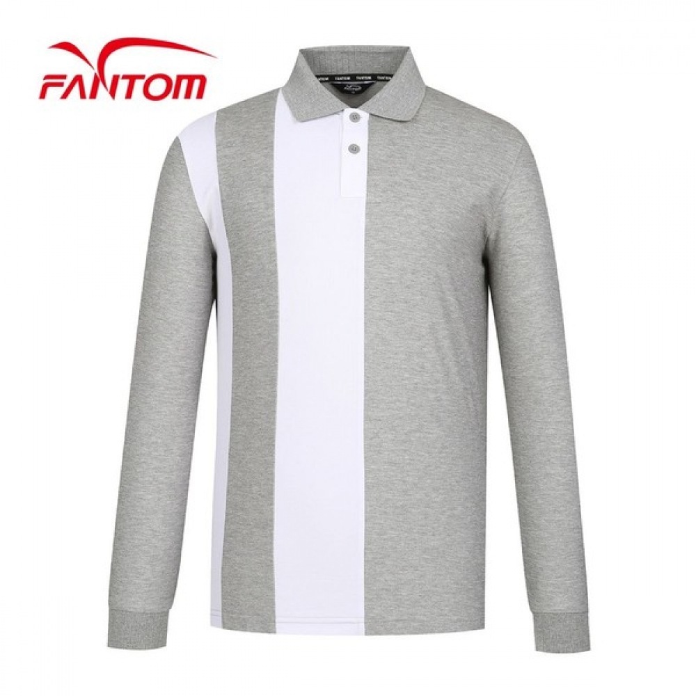 (Phantom) メンズ配色ニットカラーロングスリーブTシャツ