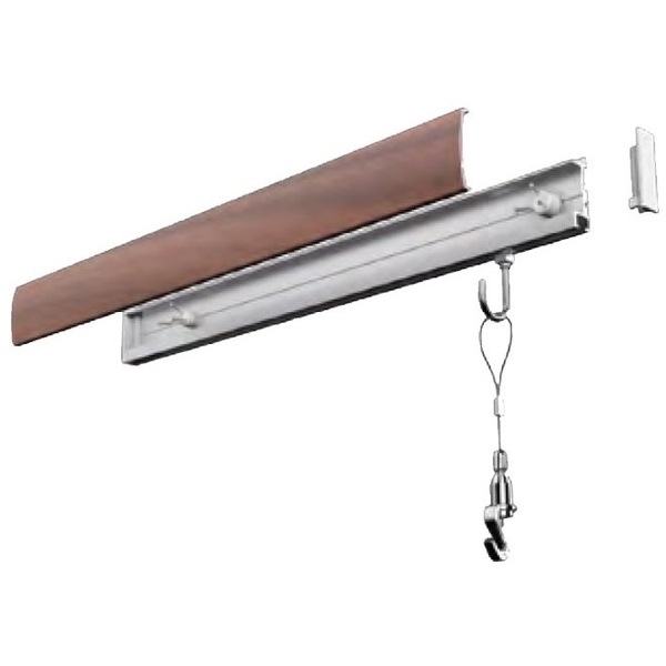 WAKAI KLM100Rカケレール 木目調 ダークブラウン100cm