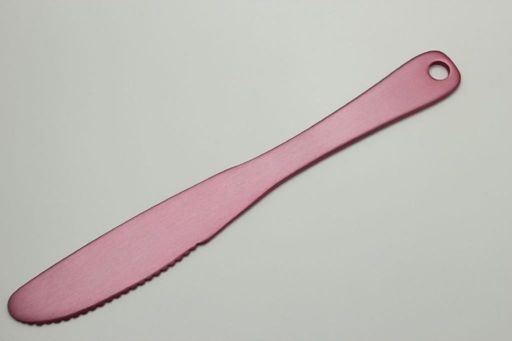 日本製 Japan セキカワ アルミチーズバターナイフ 無地 ピンク[xまとめ買い20]