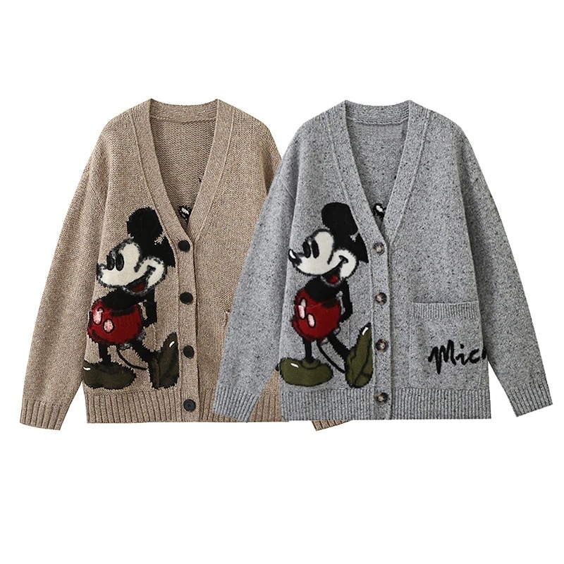 ミッキー ミニー ニットカーディガン セール】【Disney/ディズニー
