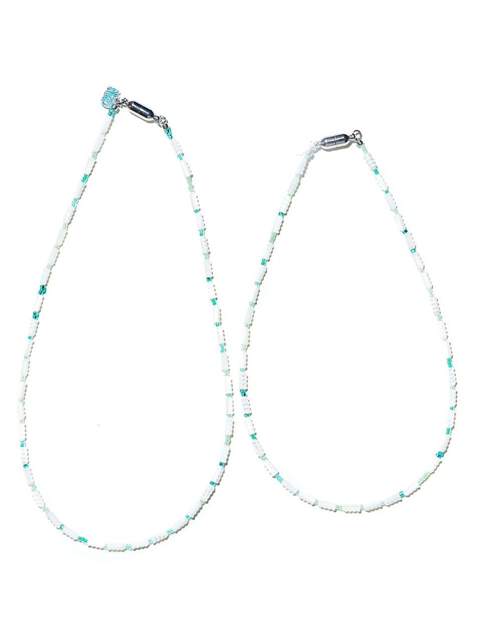 WHiTE & MiNT DRiZZLE NECKLACE #125