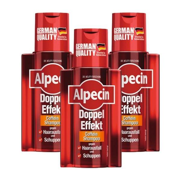 アルフェシン ダブルエフェクトカフェインシャンプー(脂性用) 200ml x 3本