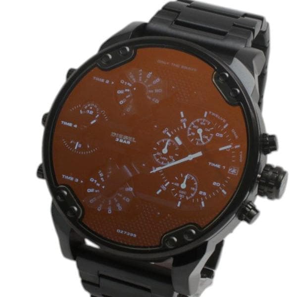 Mr. Daddy DZ7395 腕時計 メンズ ブラック クロノグラフ クオーツ アナログ 並行輸入品 並行輸入品