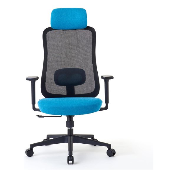 M2 メッシュ&ファブリック ワークチェア ブラック&エメラルド RM2-BEM