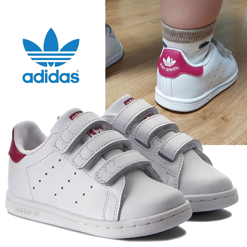 正規激安 Adidas 子供 ベビー 通学 白スニーカー 韓国ファッション スニーカー スタンスミス アディダススニーカー アディダス Cf Smith Stan キッズ Bz0523 Originals 運動靴 サイズ 160 Www Pulse Orange Cm