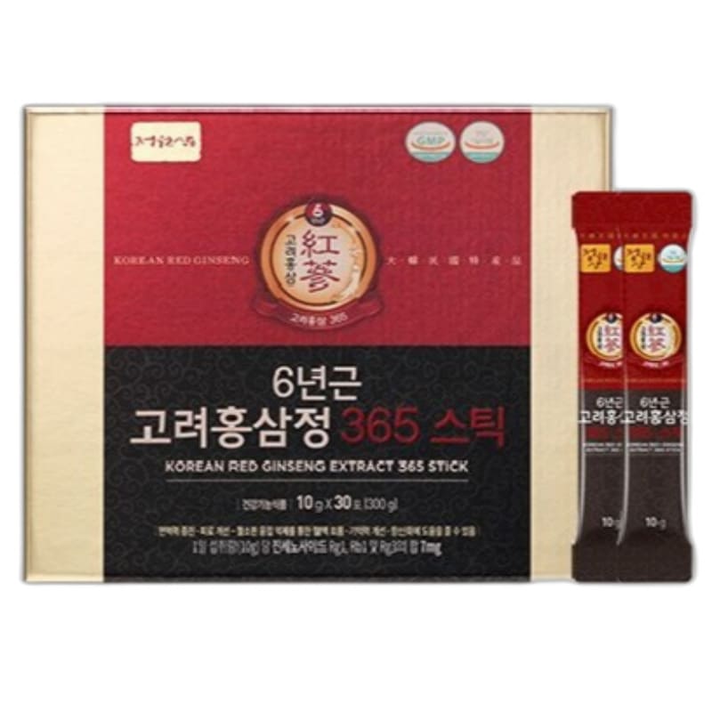 6年斤 高麗紅参精 365 スティック 30包 / 韓国紅参エキス / 韓国人気紅参 / 免疫力強化