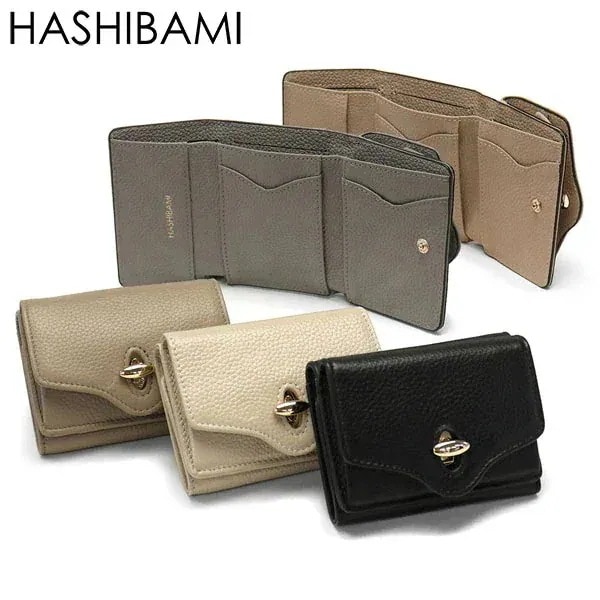 三つ折り財布 ニュー ジーン ミニウォレット レザー 軽量 BOX型小銭入れ カード レディース Ha-1706-410