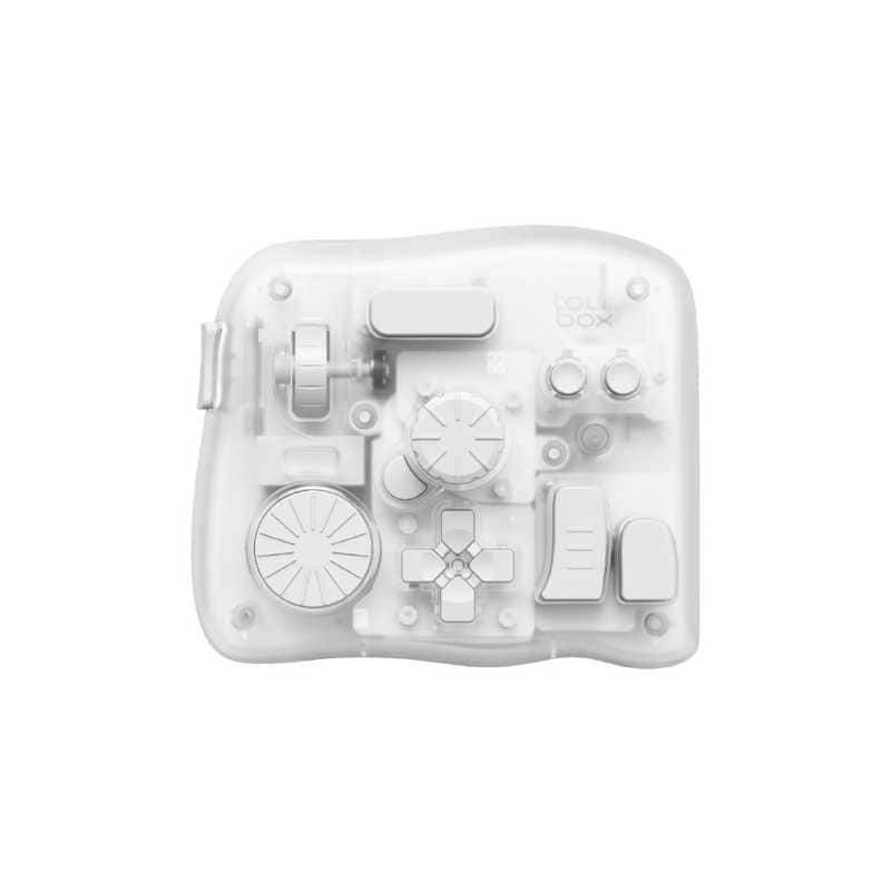 TOURBOX　クリエイター向けBluetoothコントローラー iPad対応 TourBox Elite Plus(ツアーボックス エリートプラス) フロストホワイト　TBEP-FW