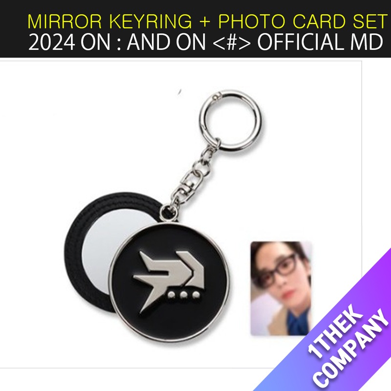 （MIRROR KEYRING + PHOTO CARD SET）2024 KEYLAND ON : AND ON # OFFICIAL MD