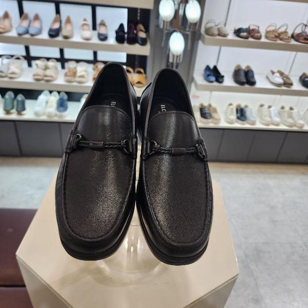 HC10 足の甲の結び目装飾ローファーブラック3cm LCMD80U51419 (41103660)