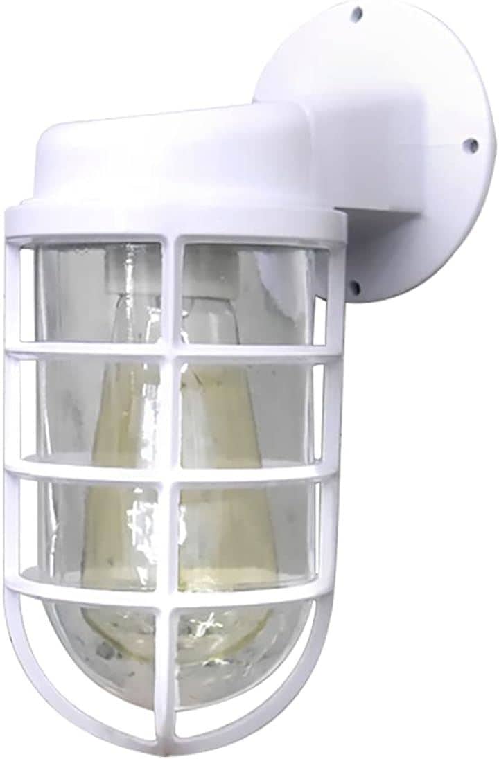 KY LEE ブラケットライト マリン風ランプ 照明器具 船舶 電球なし 間接照明 玄関照明 店舗照明 壁付け照明 インテリア照明 防雨型 白( WAL-0400)