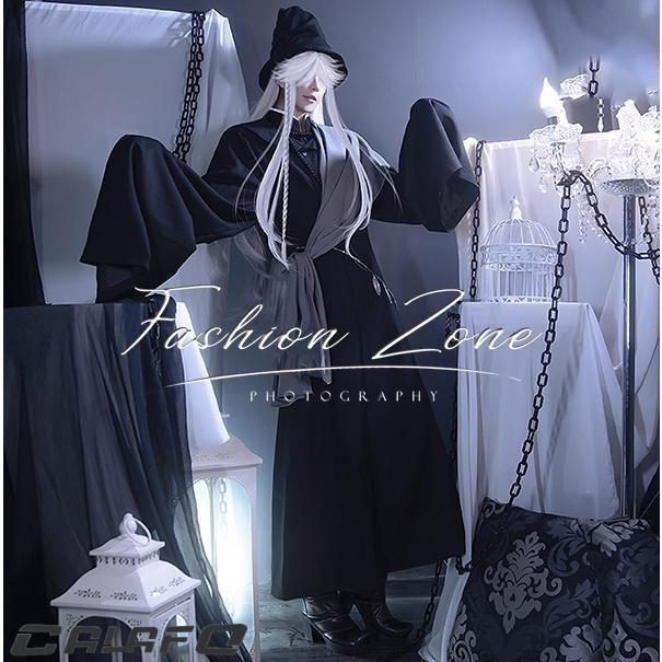 【期間限定】黒執事 風 アンダーテイカー コスプレ衣装 ウィッグ 靴 ハロウィン 演出服 変装