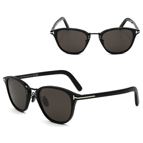 サングラス FT1049-D/S 01A 50 サングラス EYEWEAR ブラック グレー アジアンフィット メンズ レディース ユニセックス