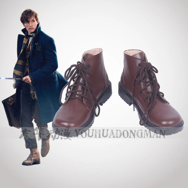 【ハッピーハロウィン】ファンタスティック・ビーストと魔法使いの旅ニュート・スキャマンダーコス靴コスプレ靴