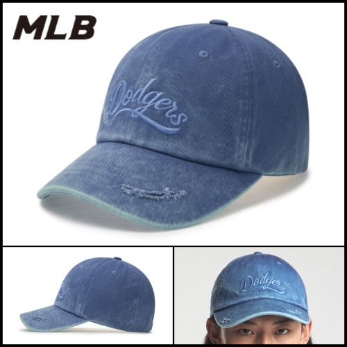 MLB公式正規品 ヴィンテージ カルシブ アンストラクチャー ボールキャップ LA (Ptn.Indigo)