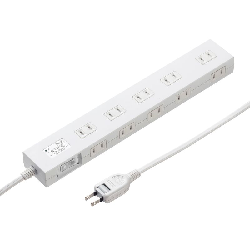 （まとめ買い）雷ガードタップ 10個口 1m ホワイト TAP-SP2110N-1W [x3]