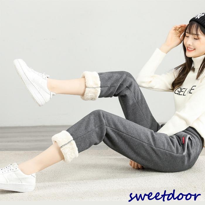スウェットパンツ ロングパンツ 裏起毛パンツ 裏起毛 レディース 冬 カジュアルパンツ 着痩せ スポーツ ボトムス 無地 ウエストゴム