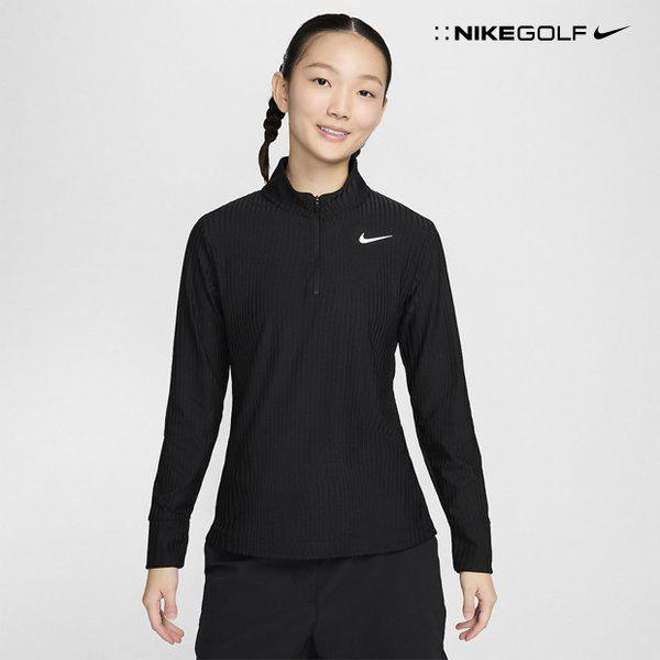 FD5628-010 ナイキ ウィメンズ Dri-FIT ADV ツアー ゴルフ 長袖ハーフジップ
