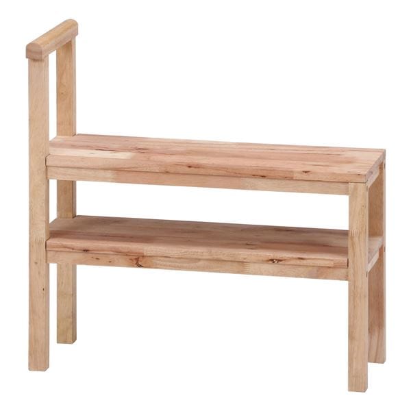 玄関収納ベンチ ナチュラル 幅70x奥行30x高さ70cm