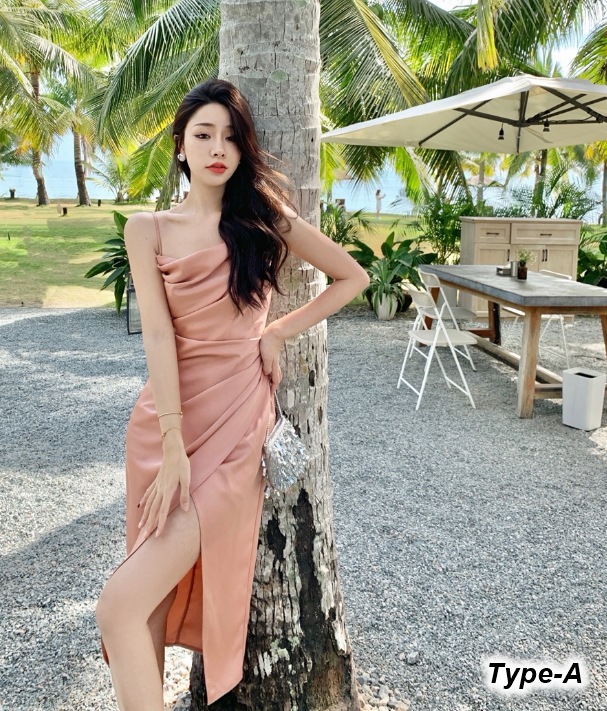 ワンピース スリム 細身 ストレート スマート かわいい きれいめ シンプル 大人 上品 おしゃれ 5,680円