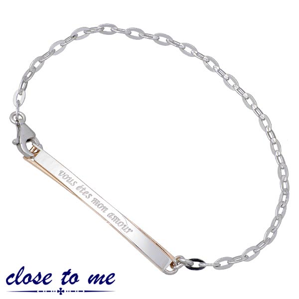 クロストゥーミー close to me フレンチラバーズ シルバー ブレスレット クローバー 四つ葉