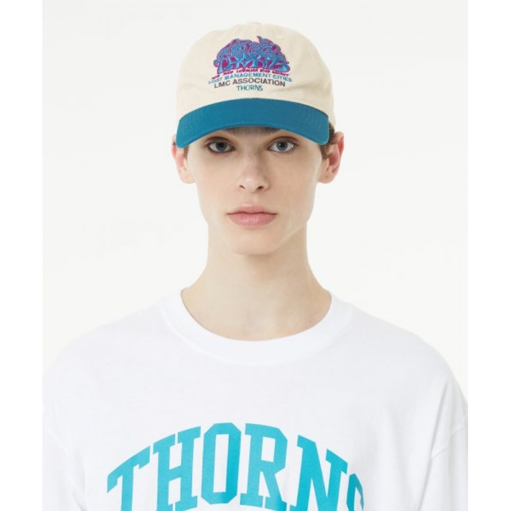 LMC (LMC) ソーンズウィザードツートーン 6パネルキャップアイボリー