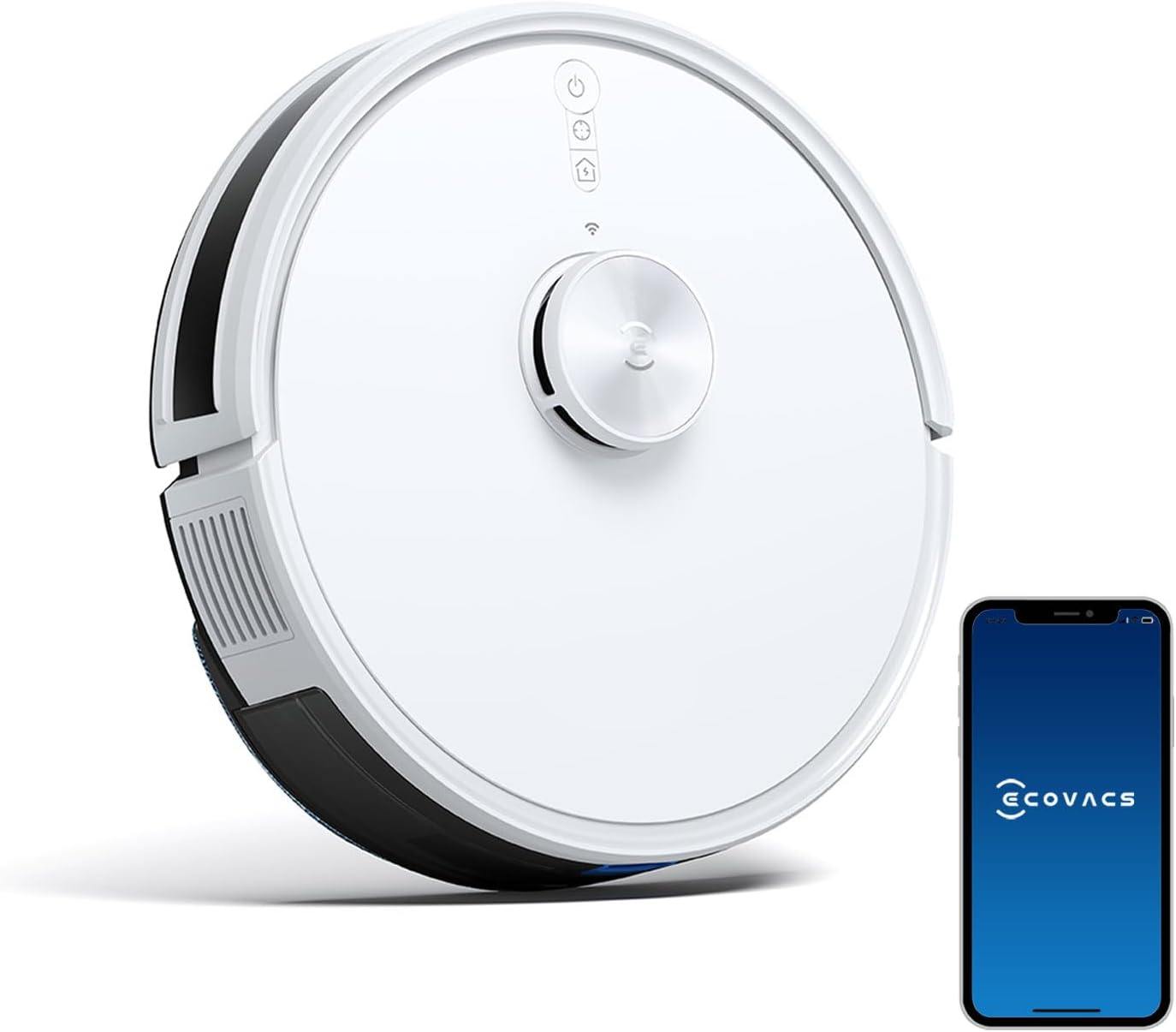 ECOVACS DEEBOT Y1 掃除ロボット 拭き取り可能な水掃除ロボット 静音設計 1 年間の工場保証 ホワイト