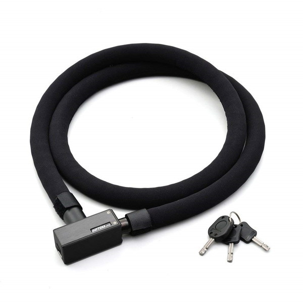 D97663 ブラック [ストロンガースチールリンクロック キーロックタイプ 1800mm] 4,869円