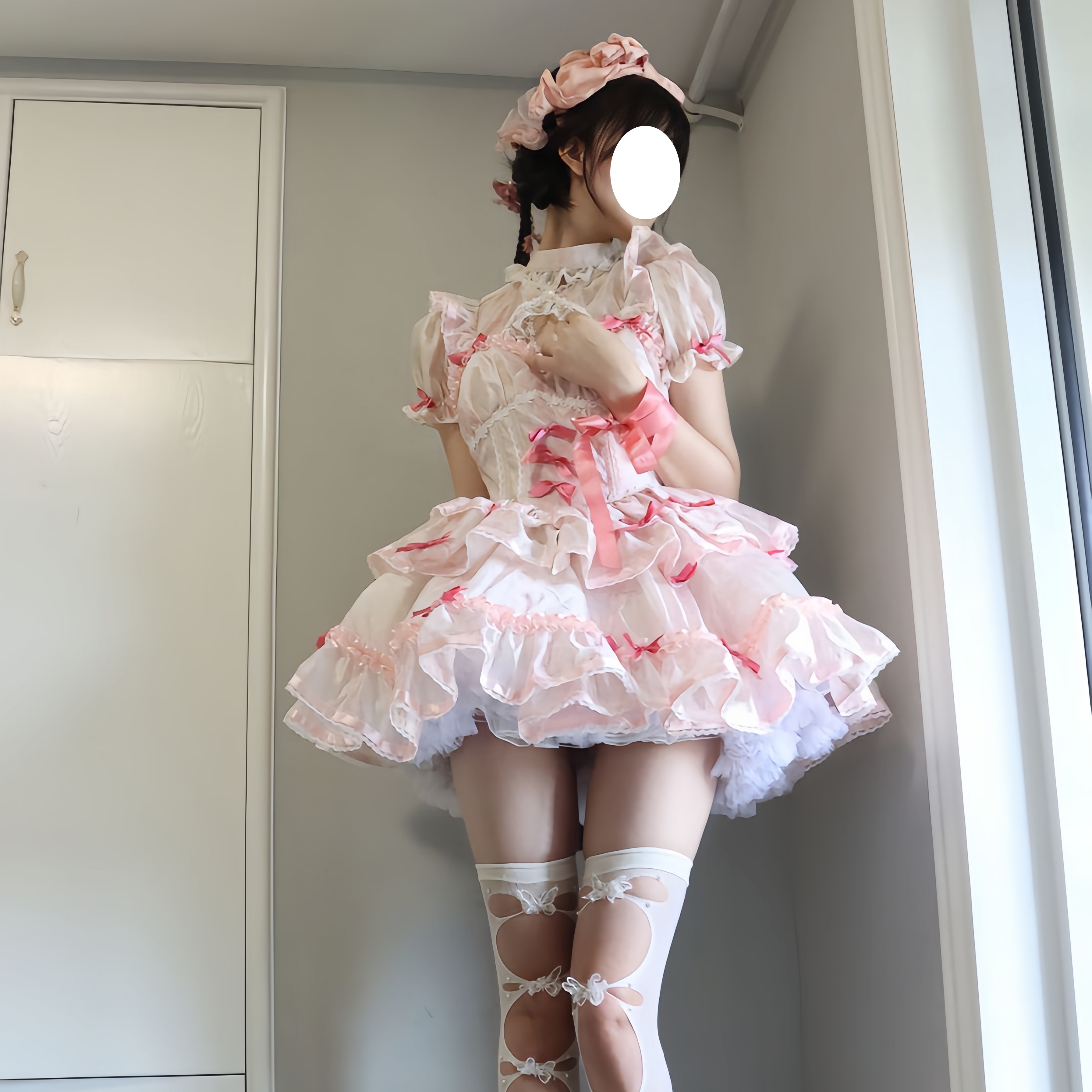 ロリータスカート ロリータスイートハートバレエ 春夏 超キュートスイートドレス スーパーフェアリーサスペンダースカート プリンセスロー