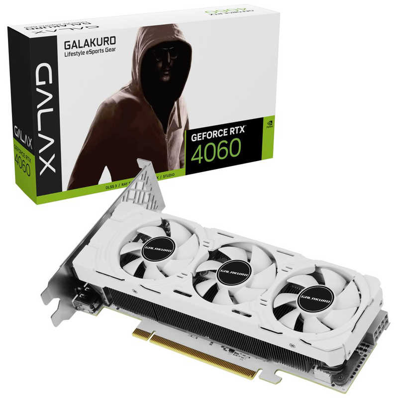 玄人志向　グラフィックボード ホワイト [GeForce RTXシリーズ /8GB]　GK-RTX4060-E8GB/WHITE/LP 37,031円