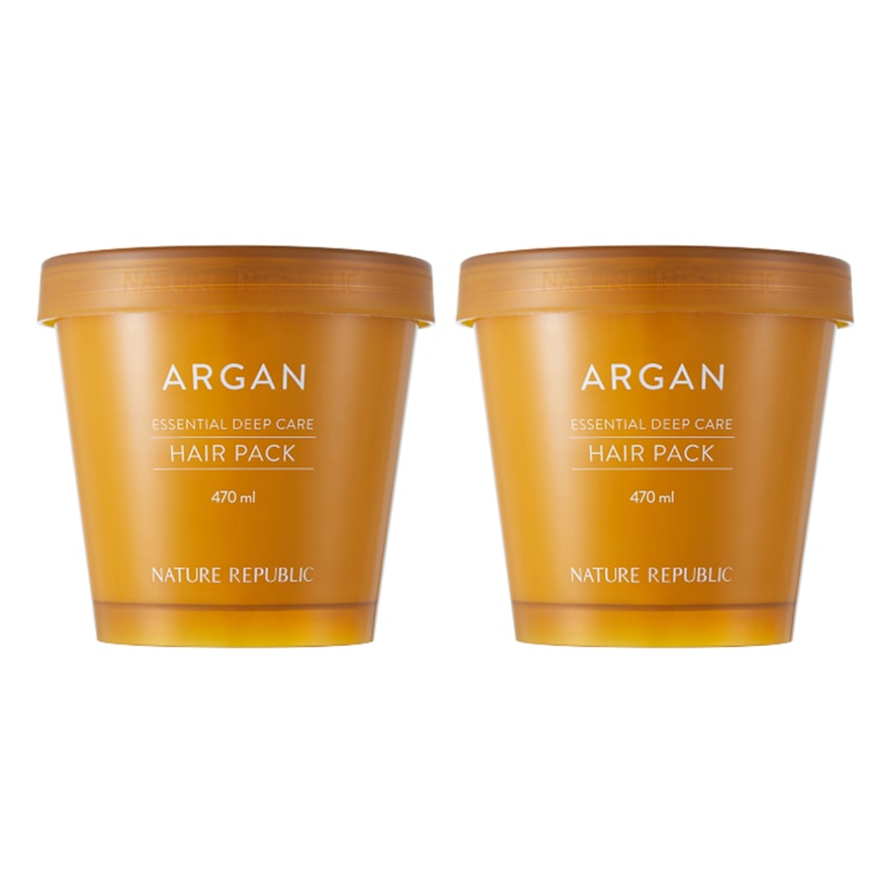 [1+1] アルガン エッセンシャル ディープケア 栄養ヘアパック 470ml+470ml / 韓国コスメ