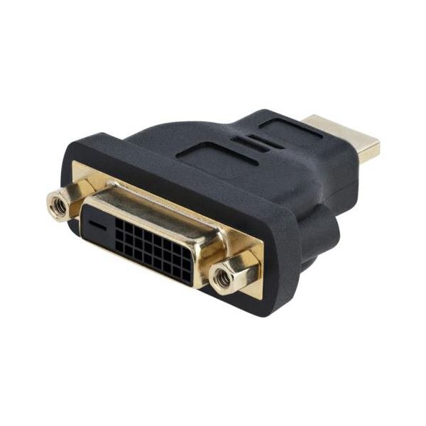 （まとめ） StarTech.com HDMI-DVI-D変換アダプター ブラック HDMIDVIMF 1個 [x3セット]