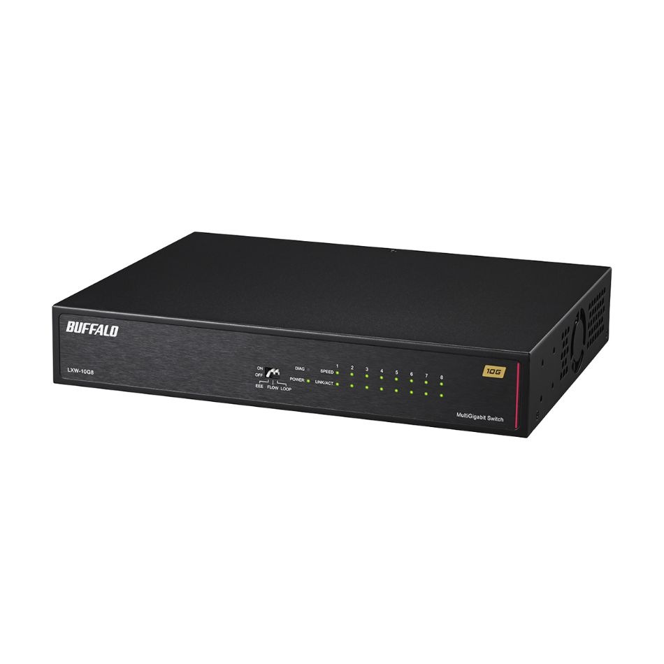 【新品】BUFFALO バッファロー スイッチングハブ LXW-10G8