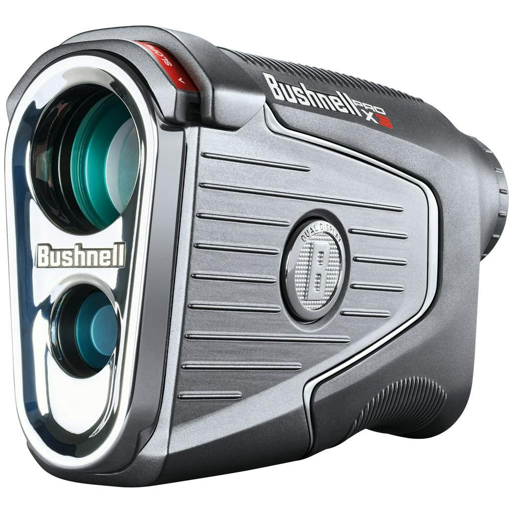 Bushnell Golf Pro X3 レーザー 距離計防水スロープ + 要素補償ロッキングスロープスイッチデュアルディスプレイバイトマグネットマウント距離計