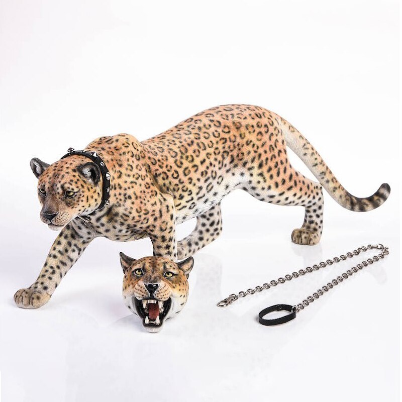 JXK 1/6 サイズ ジャガー 豹 ヒョウ 動物 リアル フィギュア PVC プラモデル プレミア オリジナル スタチュー 塗装済 完成品 動物好き 誕生日 プレゼント 置物 ドール