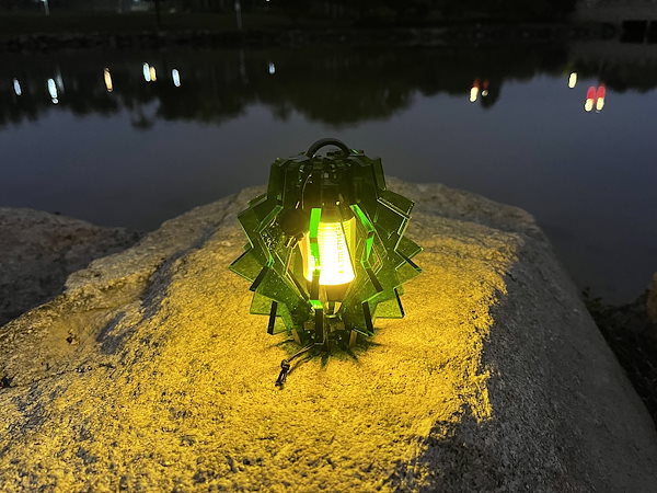 Qoo10] 緑アクリルランプシェード キャンプランプ