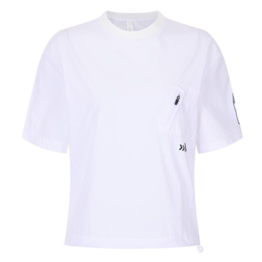 ショップアン レディース SSプレミアム ラウンドネック ボトムストリング 半袖 スパン Tシャツ LB-WSH-20522-ホワイト